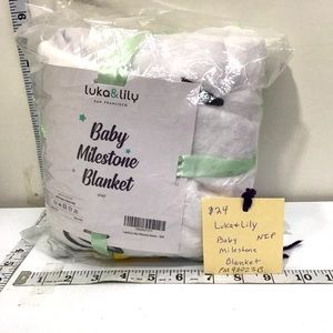 Luka & Lily Baby Milestone Blanket NIP